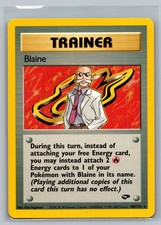 Blaine (17) G2 #017/132 Holo Rare Unlimited LP Pokemon picture
