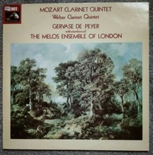 HQS 1395 Mozart Clarinet Quintet/Weber Clarinet Quintet - Gervase De Peyer, 1976 picture
