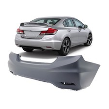 2013-2015 Honda Civic Hybrid Primed Rear Bumper Cover HO1100278 04715TR3A80ZZ picture