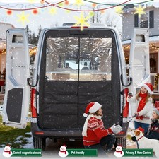 Insulated Rear Door Chill Curtain Fit Mercedes Sprinter 2007-ON HighRoof Thermal picture