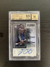 Panini 2017-18 Contenders De'Aaron Fox Playoff Ticket RC Auto #105A /65 BGS 9.5 picture