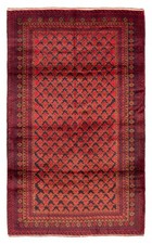 Vintage Traditional Hand-Knotted Area Rug 3'7