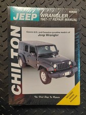 Chilton Jeep Wrangler Repair Manual Guide 1987-2017 40650 w/ Wiring Diagrams picture