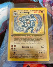 Pokémon TCG Machamp Base Set Deck Exclusive 8/102 Holo Rare picture
