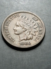 1880 Indian Head Cent - Nice Details -  picture