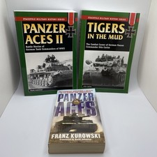 Tigers In The Mud, Panzer Aces I & II Paperback Stackpole Franz Kurowski Lot 3 picture