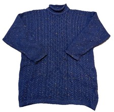 Highland Home Industries Wool Cable Knit Sweater – Made in Scotland picture