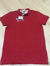 NWT BURBERRY Polo Shirt Kids SZ 14 US Red picture