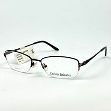 Christie Brinkley 4973662 Womens Eyeglasses Frame Brown Cat Eye 53-17-138 mm picture