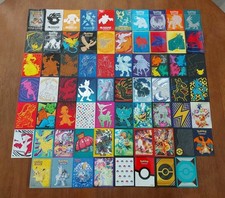 Huge Lot Of 68 Unique Authentic Pokemon Card Sleeves Vintage, Pokemon Center  picture