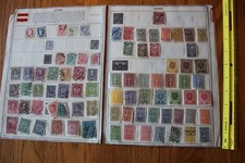 A33 Lot of Austria & Australia Stamps on 3 Minkus binder Pages picture