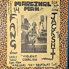 Marginal Man Fangs Jackshit Concert Flyer Poster June 30 Mabuhay SF Broadway picture