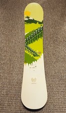 Burton UNINC 158 cm Snowboard Green White Used Rare READ picture