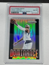2013-14 Panini Prizm Dominance Vince Carter #21 True Black Prizm 1/1 One of One picture