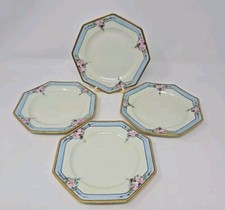 Set 4 ROSENTHAL Selb-Bavaria Bread Plates Pink Roses Germany 6 1/2