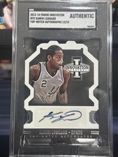2013-14 Panini Innovation - Top Notch Autographs Kawhi Leonard #92 /15  Case Hit picture