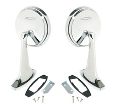 OER Outer Door Mirror Set With Bowtie For 1965-1966 Impala Bel Air Biscayne picture
