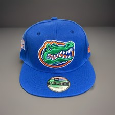 Florida Gators New Era Snapback Hat Blue Flat Brim Adjustable Cap picture
