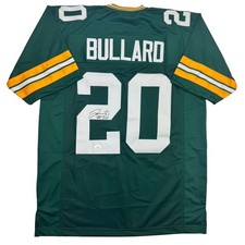 Autographed/Signed Jevon Bullard Green Bay Green Football Jersey JSA COA picture