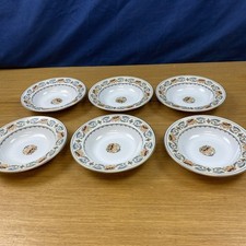 6 Aynsley Banquet 7 3/4” Rimmed Soup Bowls picture