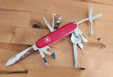 Rare Victorinox Swiss Army Knife Woodsman 91mm Multi Tool Red - (NOTE) D1 picture