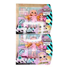 (2) LOL Surprise Tweens Babysitting Sleepover Party Dolls Ivy Winks 20+ Extras picture