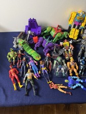 Huge Action Figure Lot MOTU Masters of the Universe Transformers Marvel DC⁠ picture