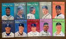 1993 DONRUSS GALLERY OF STARS 10 CARD SET Bonds, Dawson, Boggs, Maddox, ECT  picture