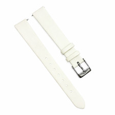 Satin Watch Bands w Quick Release pins White(12mm, 14mm, 16mm, 18mm, 20mm) picture