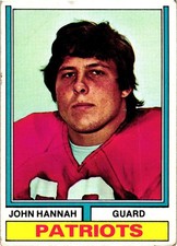 1974 Topps John Hannah #383 RC New England Patriots MP picture