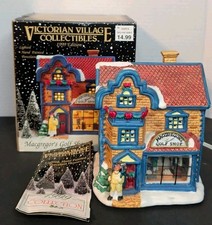 1999 Victorian Village Collectibles Macgregors Golf Shop Christmas Lighted Decor picture