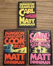 Dungeon Crawler Carl Series Lot Of 1-2-3 Books By Matt Dinniman 2 HB 1 PB picture