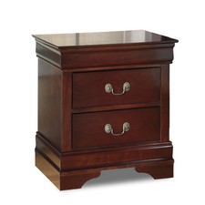 Signature Design by Ashley Traditional Alisdair 2 Drawer Nightstand, Reddish picture