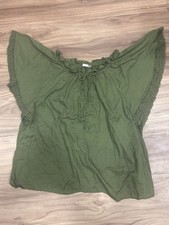 Dark Green Women’s Sleeveless Blouse Extra Large picture