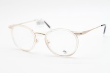 NEW PENGUIN THE JUSTIN YG GOLD BLACK CLEAR AUTHENTIC EYEGLASSES 49-21 picture