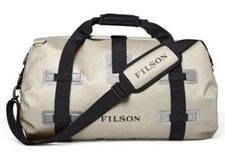 Filson - Medium Dry Duffle Bag - Cliff Grey Black - Waterproof TPU Duffel NEW picture