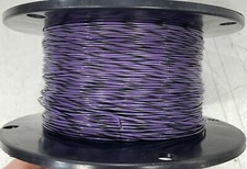 Anixter 1213-22/19-70 Hook-Up Wire MIL-W-16878/4, 22 AWG, 19/34, Pur/Blk, 1000ft picture