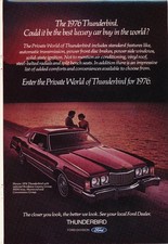 Magazine Ad - 1976 - Ford Thunderbird - red picture