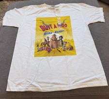 Vintage Disney Store Home on the Range Mens L  T-Shirt  Bust a Moo 2004 NEW picture
