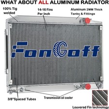 #1075011701 2 Rows Radiator For Mercedes SL R107 C107 380 SL SLC #1075011401 US picture