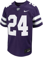 NEW Kansas K State KSU Wildcats Nike $130 Purple Dri-Fit Football Jersey Mens XL picture