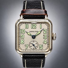 Hamilton Hastings 14K White Gold Filled 17J Art Deco Watch Vintage 1920s picture