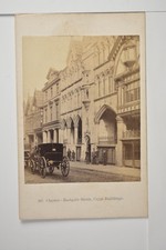 Chester Eastgate Street Crypt Buildings Horse Carriage Bedford c1870s Photo picture