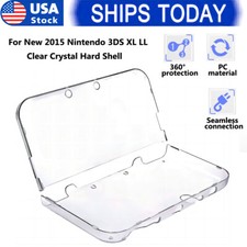 For New 2015 Nintendo 3DS XL/LL Clear Crystal Hard Shell Protective Case Cover picture