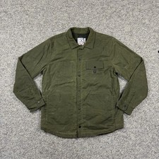 Roark x Wrangler Out Of Range Waxed Lined Trucker Western Jacket Green Size L picture