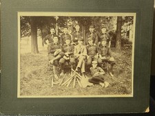 Late 1800s Early 1900s Antique Vintage Baseball Team Cabinet Photo NICE picture