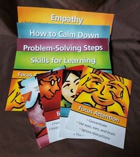 Second Step Curriculum 2nd & 3rd Gr. Empathy,Calm,Problem,Skill Poster Card Kits picture
