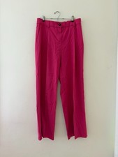 Sezane Giacomo Trousers in Fuchsia Size 8 NWOT picture