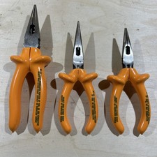 NOS 1995 Klein Tools D203-6, D203-7, D203-8N, 1000V Insulated Needle Nose Pliers picture
