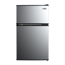 Arctic King 3.2 Cu Ft Two Door Mini Fridge With Freezer Stainless Steel - Energy picture